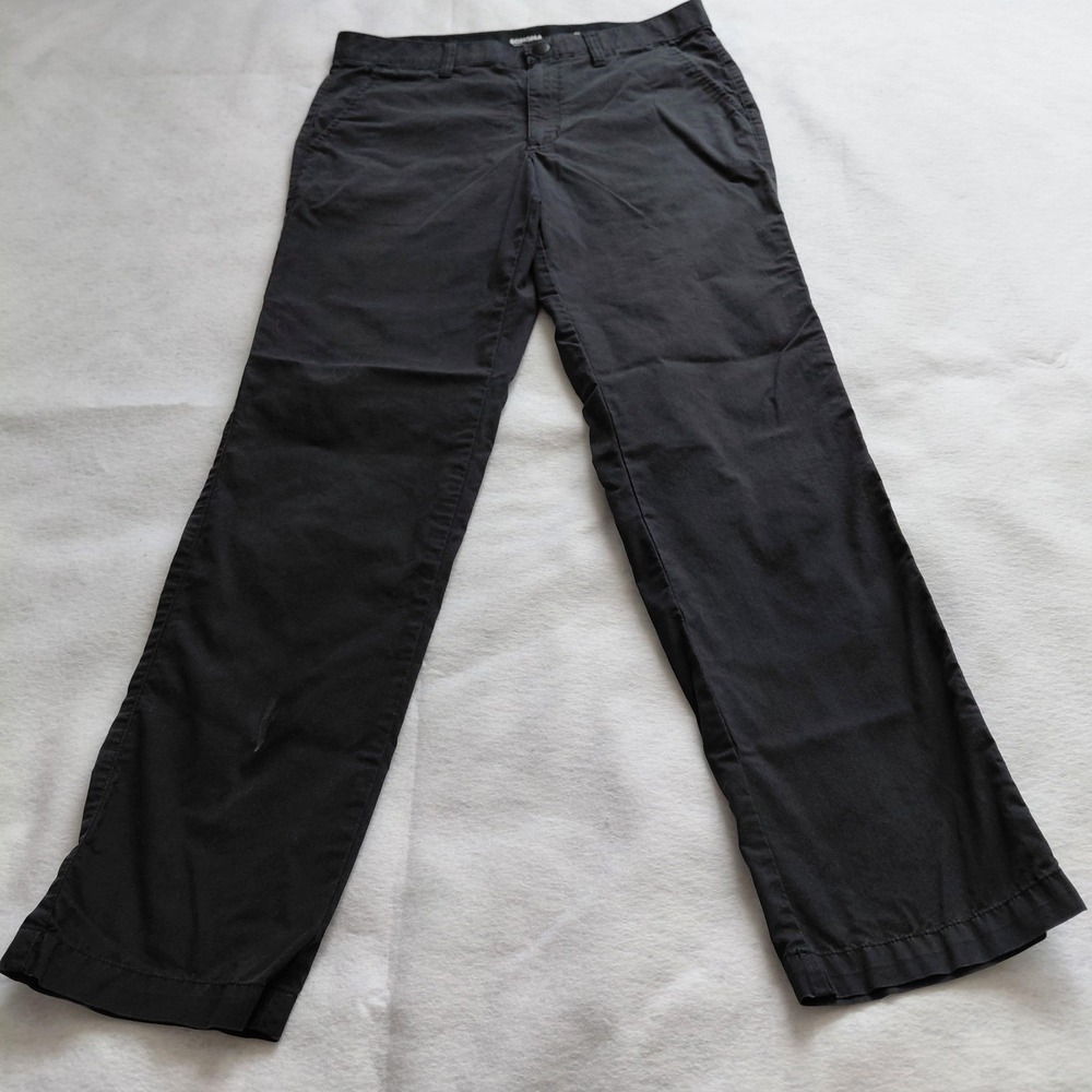 Sonoma Flexwear Mens Chinos Pants 32 Black Straight Leg Casual Work Trouser